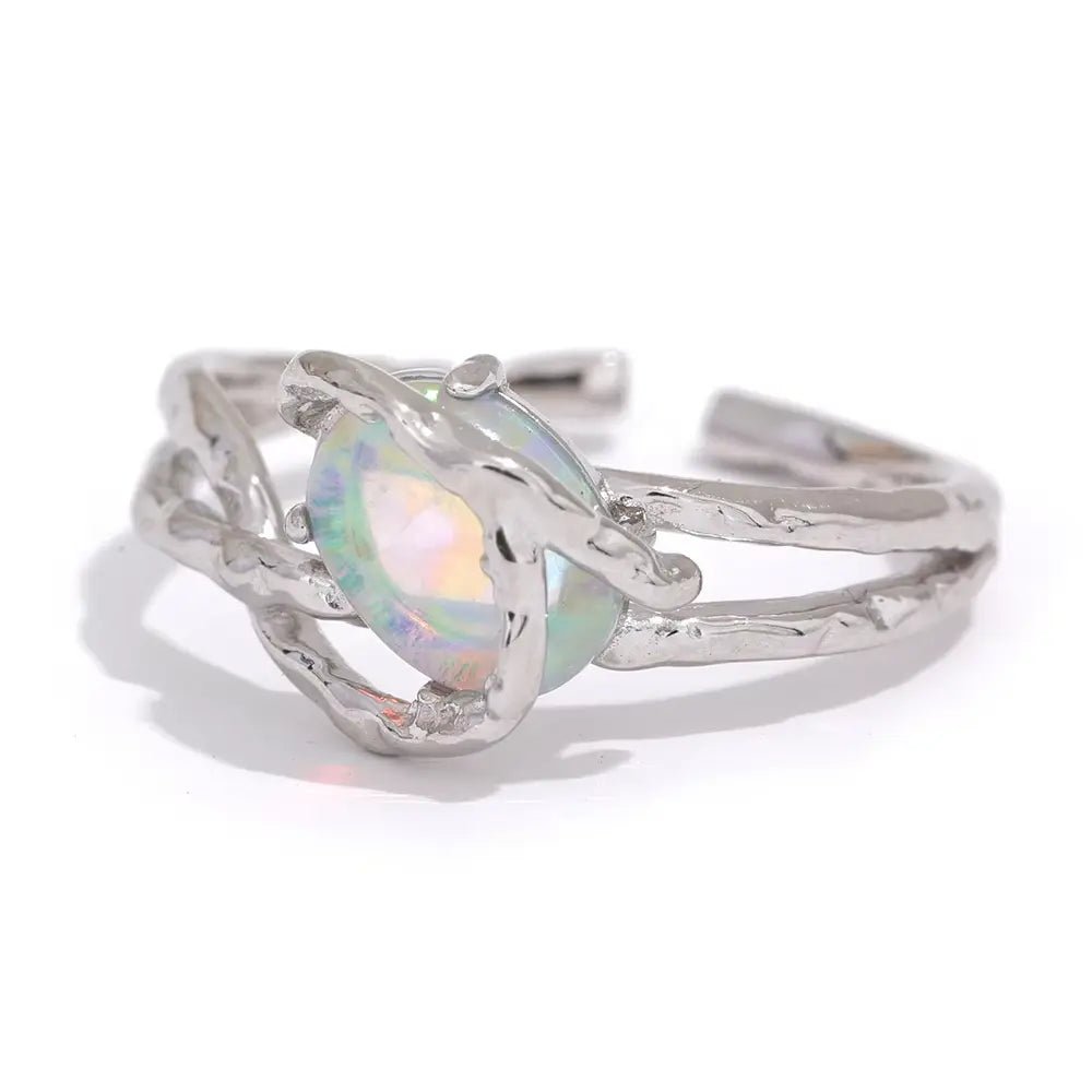 Opal S925 Ring for Balance & Creativity Yiwu Landy Jewelry Summer WU