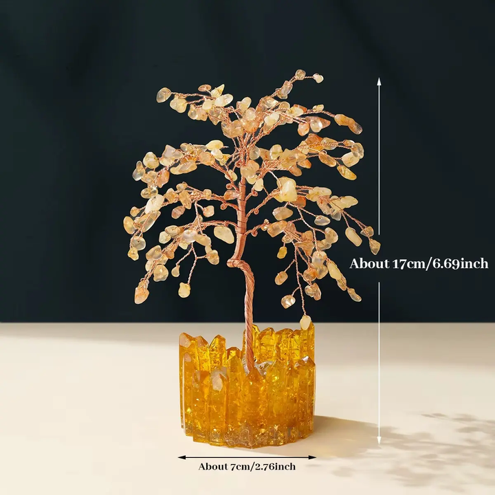 Citrine Tree for Abundance - Raw Spiritual