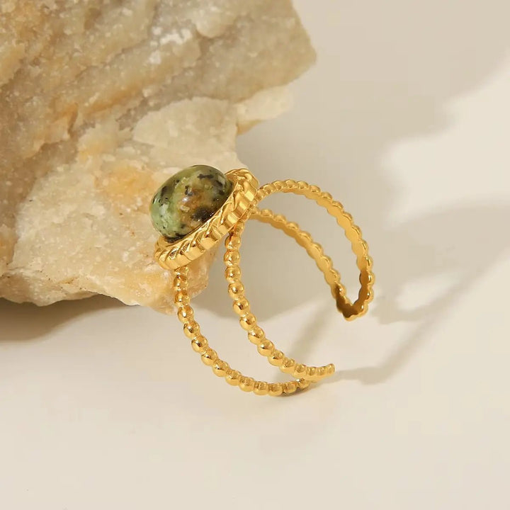 African Turquoise Ring for Luck Yiwu Landy Jewelry Summer WU