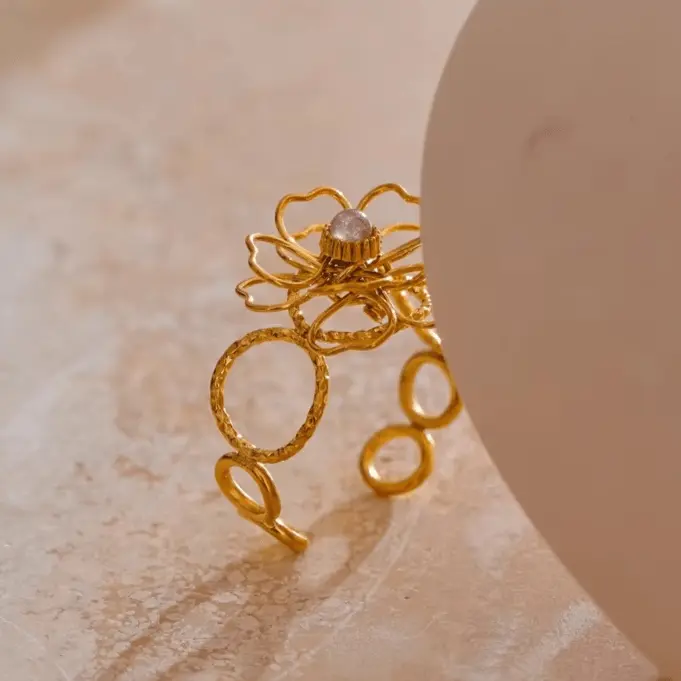 Pink Aventurine Ring for Abundance - Raw Spiritual