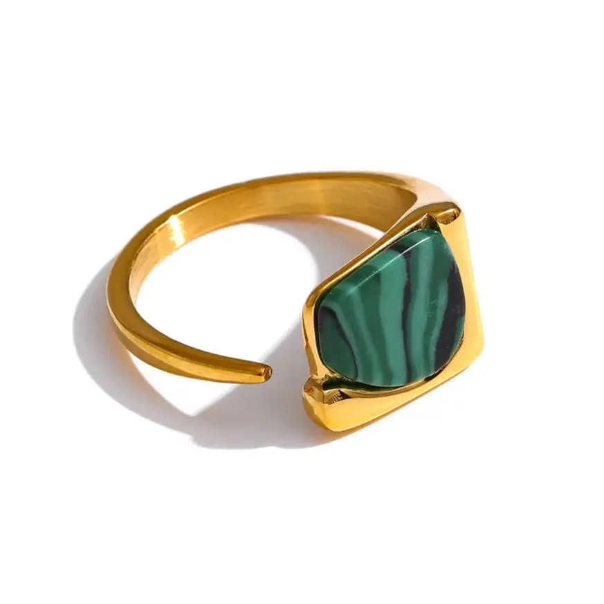 Malachite Ring for Transformation - Raw Spiritual