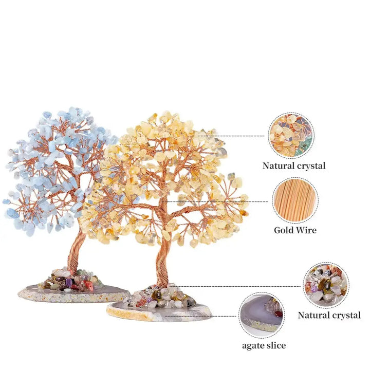 Aquamarine Tree for Courage  & Clarity  by Raw Spiritual