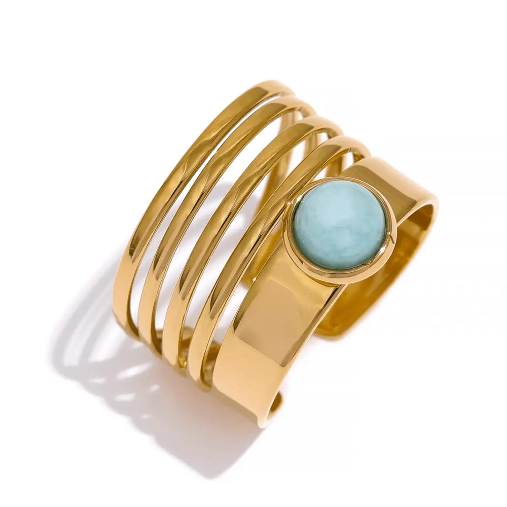 Amazonite Ring for Confidence - Raw Spiritual