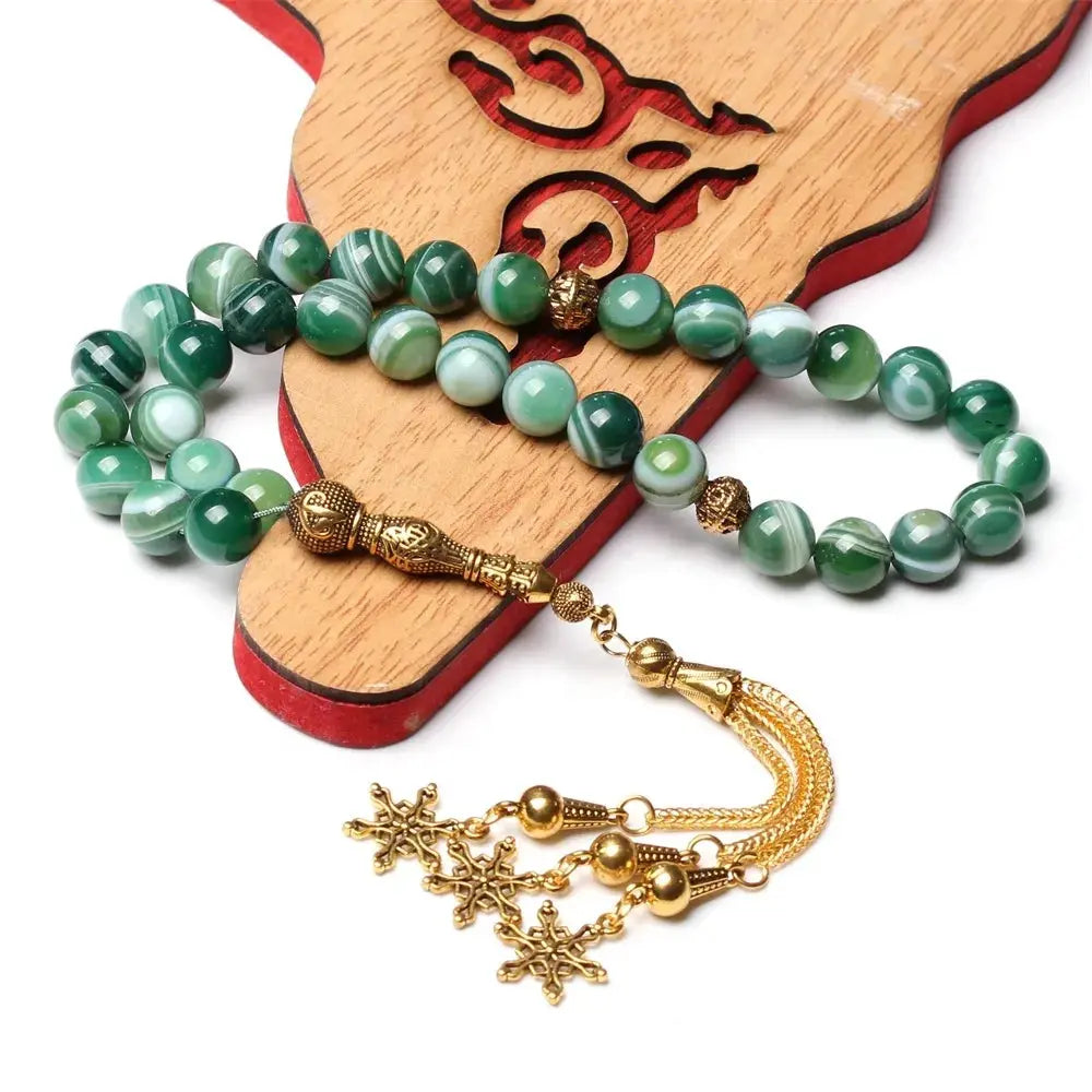 Green Agate (hakik) Misbaha Yiwu Chenhan Yolanda