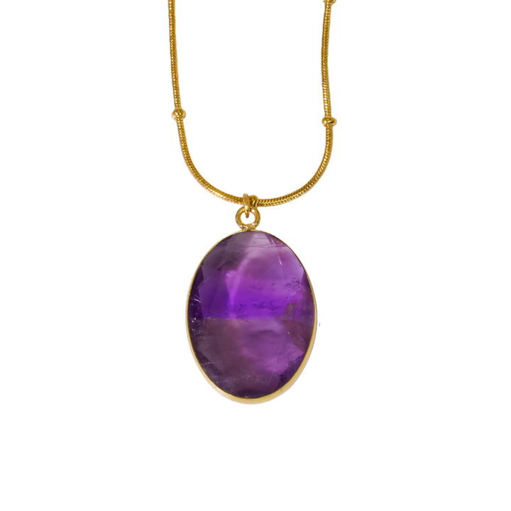 Amethyst Pendant Necklace for Healing & Growth