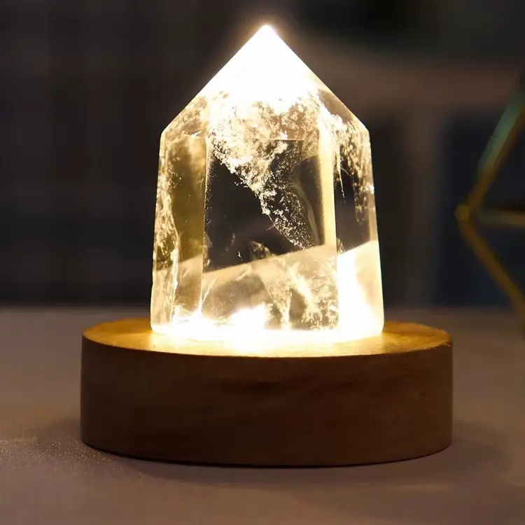 Clear Quartz Lamp - Raw Spiritual