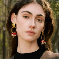 Agate & Shell Earrings for Prosperity - Raw Spiritual