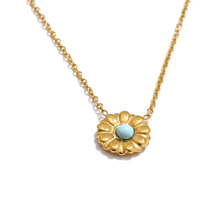 Turquoise  Earring & Necklace Set for Luck - Raw Spiritual