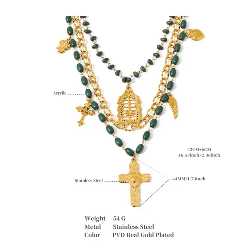 Esther Layered Necklace - Raw Spiritual