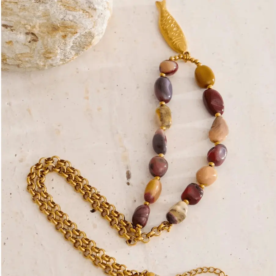 Mookaite (Jasper) Necklace for Decision Making - Raw Spiritual
