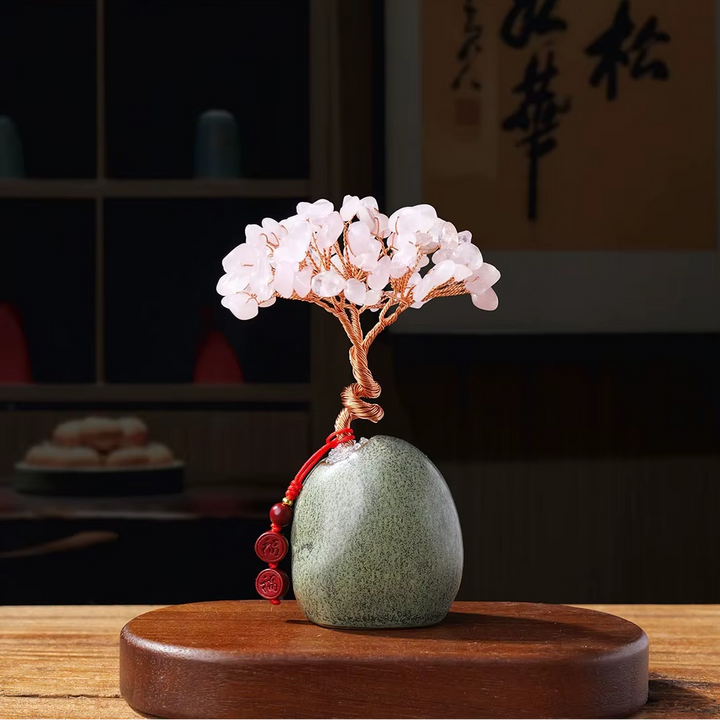 Rose Quartz Tree for Love & Relationships  by Raw Spiritual