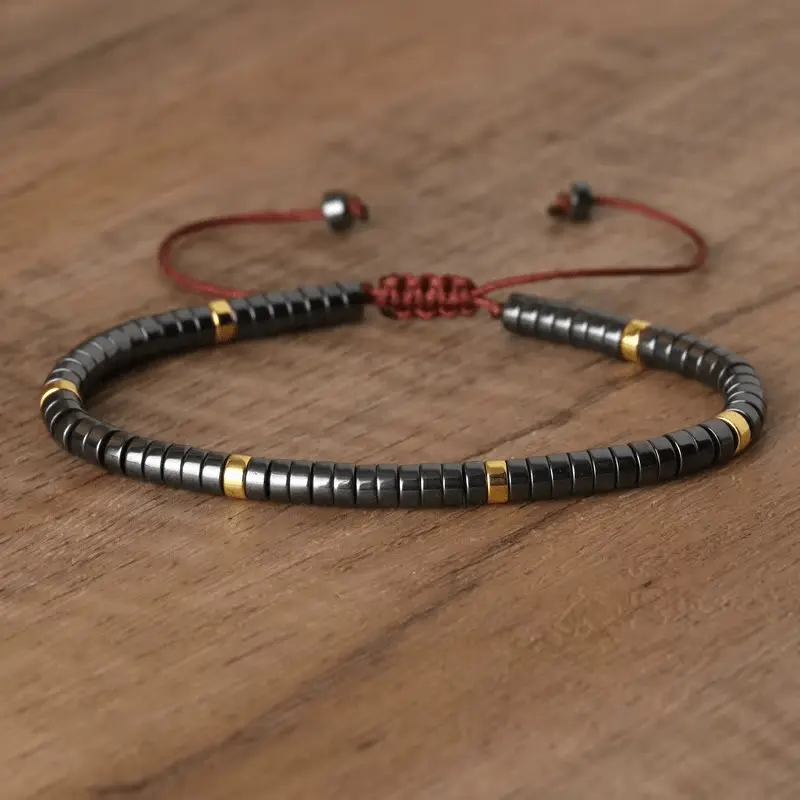 Hematite Braided Bracelet for Protection - Raw Spiritual