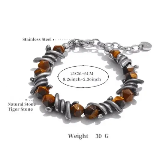 Tiger Eye Bracelet for Confidence - Raw Spiritual