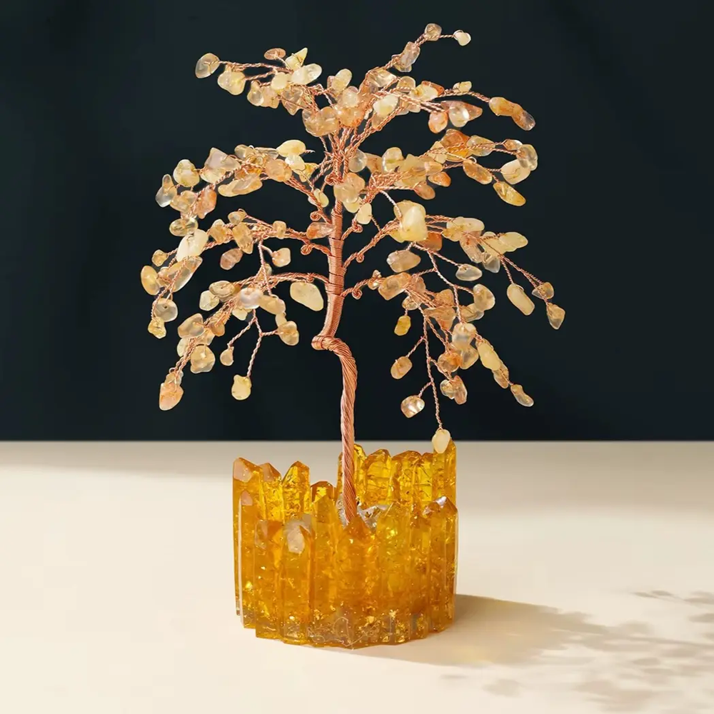 Citrine Tree for Abundance - Raw Spiritual