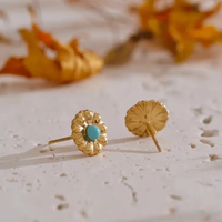 Turquoise  Earring & Necklace Set for Luck - Raw Spiritual