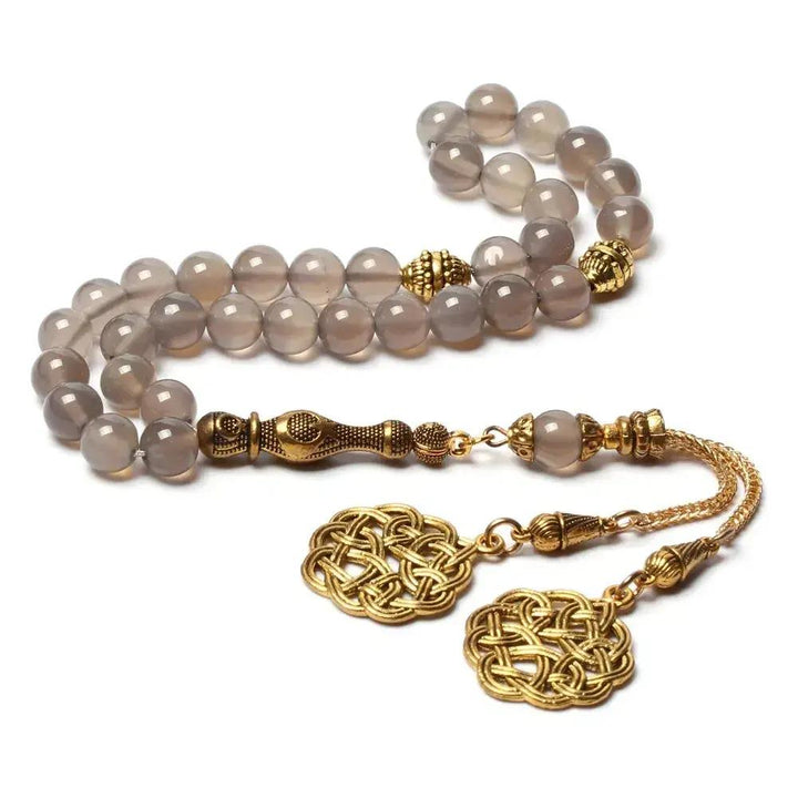 Grey Agate (Aqeeq) Misbaha Yiwu Chenhan Yolanda