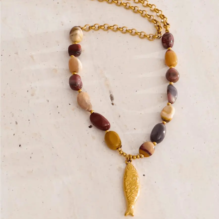 Mookaite (Jasper) Necklace for Decision Making - Raw Spiritual