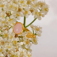 Rose Quartz S925 Silver Ring for Love & Relationships Yiwu Landy Jewelry Summer WU