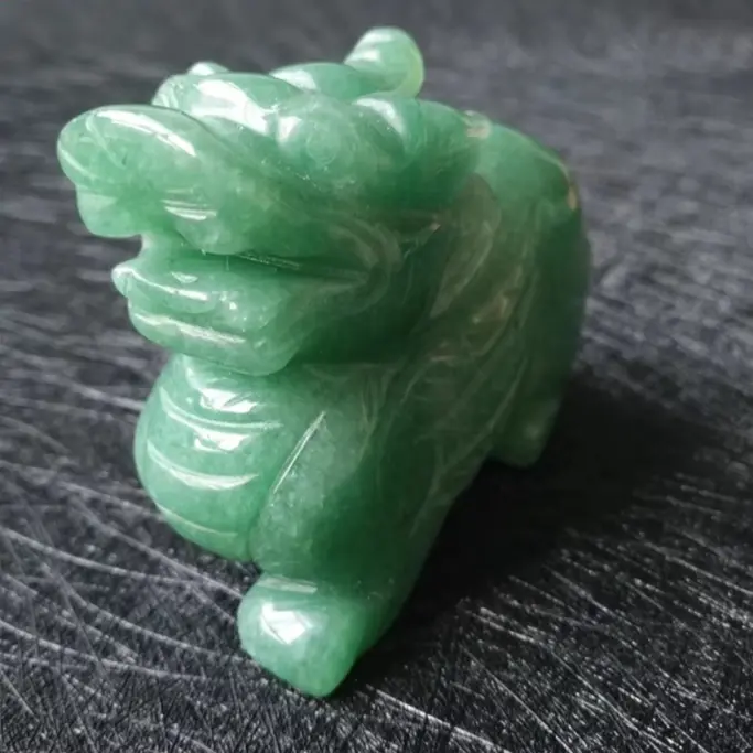 Aventurine Pixiu for Prosperity & Luck - Raw Spiritual