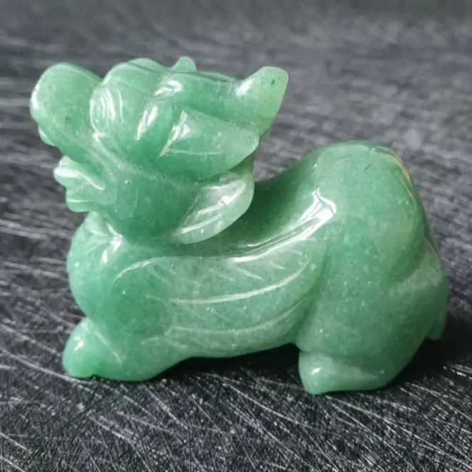 Aventurine Pixiu for Prosperity & Luck - Raw Spiritual
