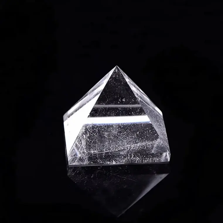 Clear Quartz Pyramid for Clarity - Raw Spiritual