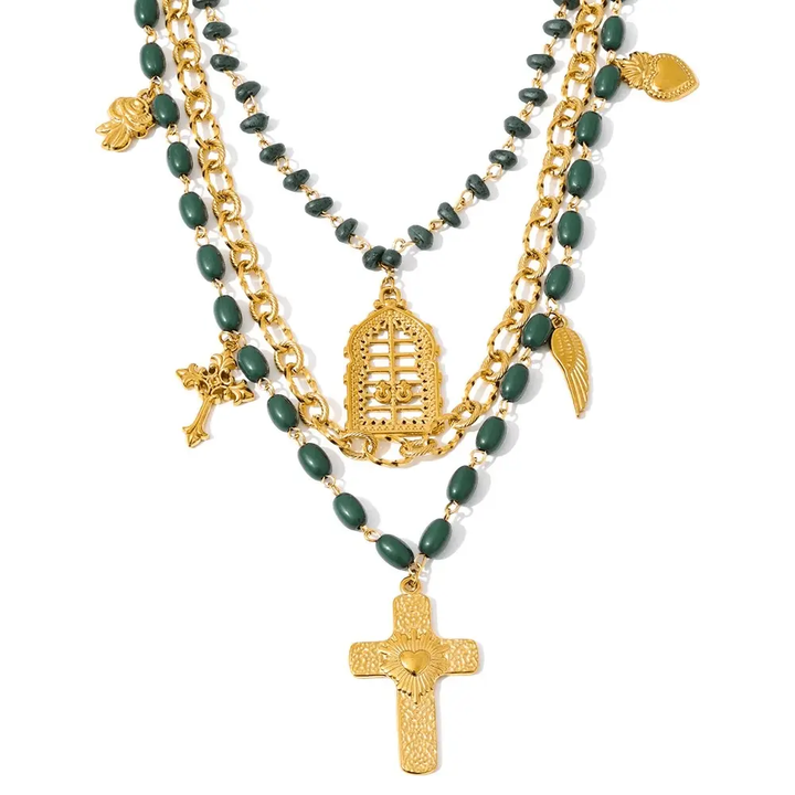 Esther Layered Necklace - Raw Spiritual