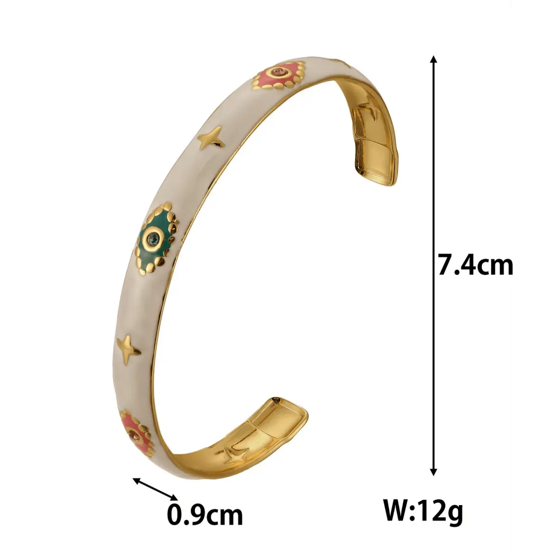 Evil Eye "Nazar" Cuff Bracelet - Raw Spiritual