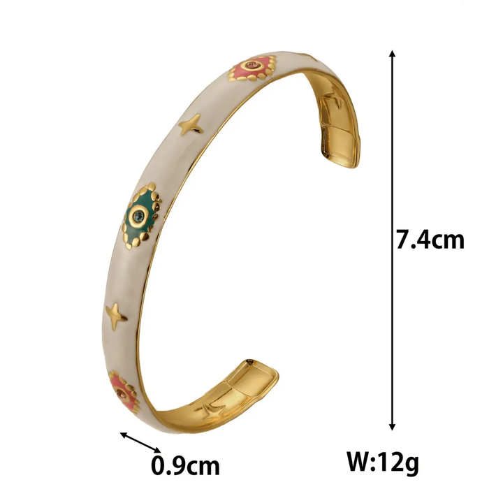 Evil Eye "Nazar" Cuff Bracelet - Raw Spiritual