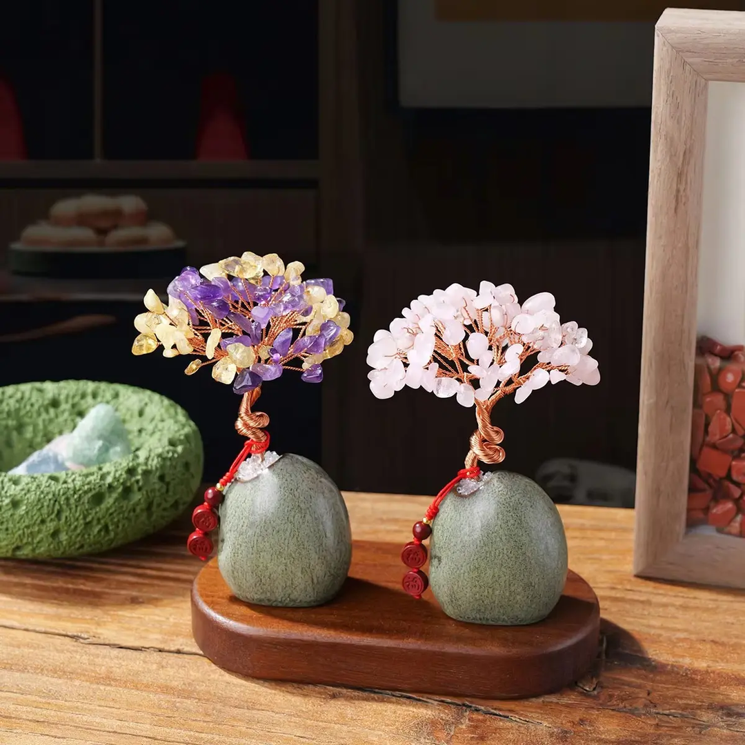 Rose Quartz Tree for Love & Relationships  by Raw Spiritual