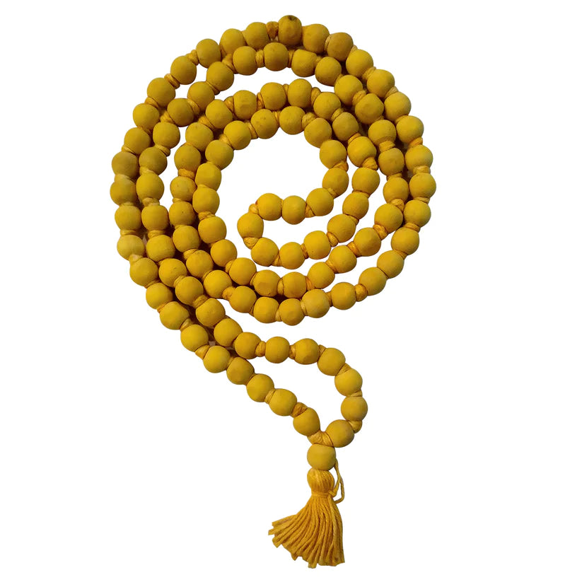 Natural Haldi (turmeric) 108 Beads Rosary for Wellbeing