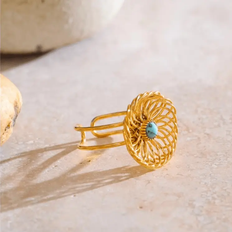 Turquoise Ring for Growth - Raw Spiritual