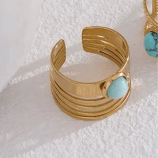 Amazonite Ring for Confidence - Raw Spiritual