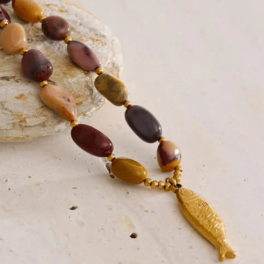 Mookaite (Jasper) Necklace for Decision Making - Raw Spiritual