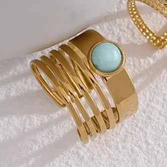 Amazonite Ring for Confidence - Raw Spiritual