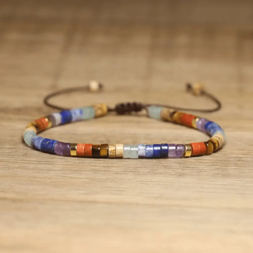 7 Chakra Braided Bracelet for Chakra Healing - Raw Spiritual