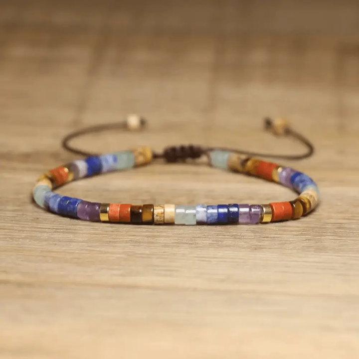 7 Chakra Braided Bracelet for Chakra Healing - Raw Spiritual