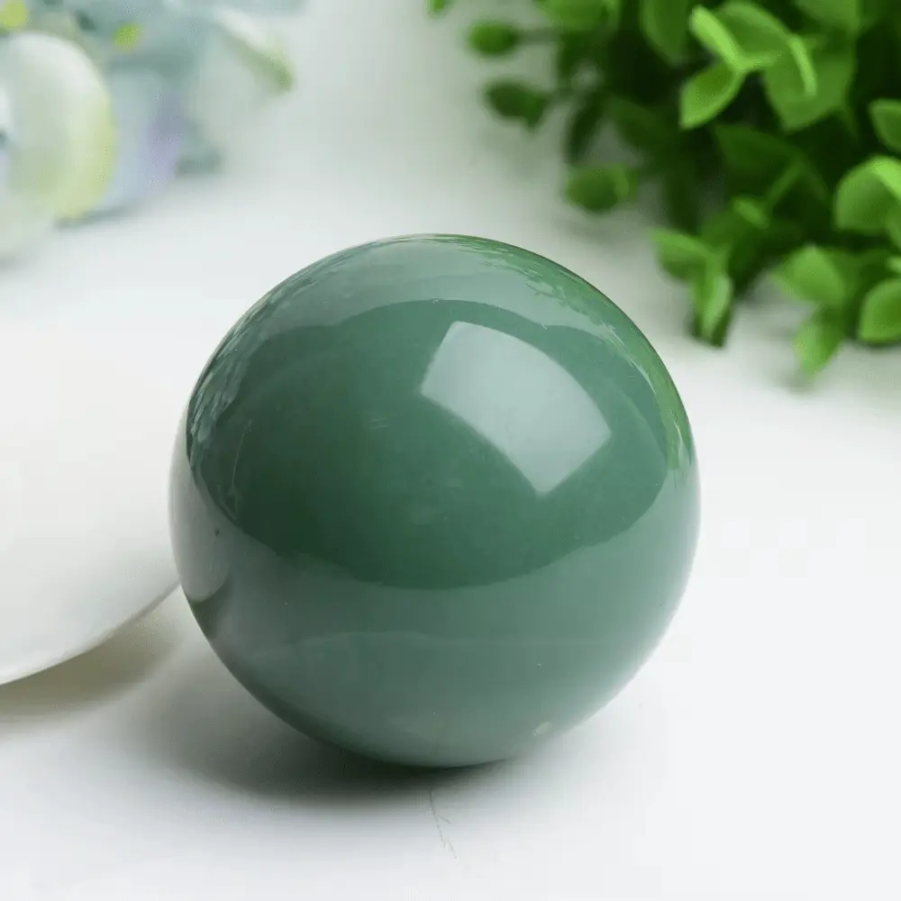 Aventurine Sphere for Prosperity - Raw Spiritual