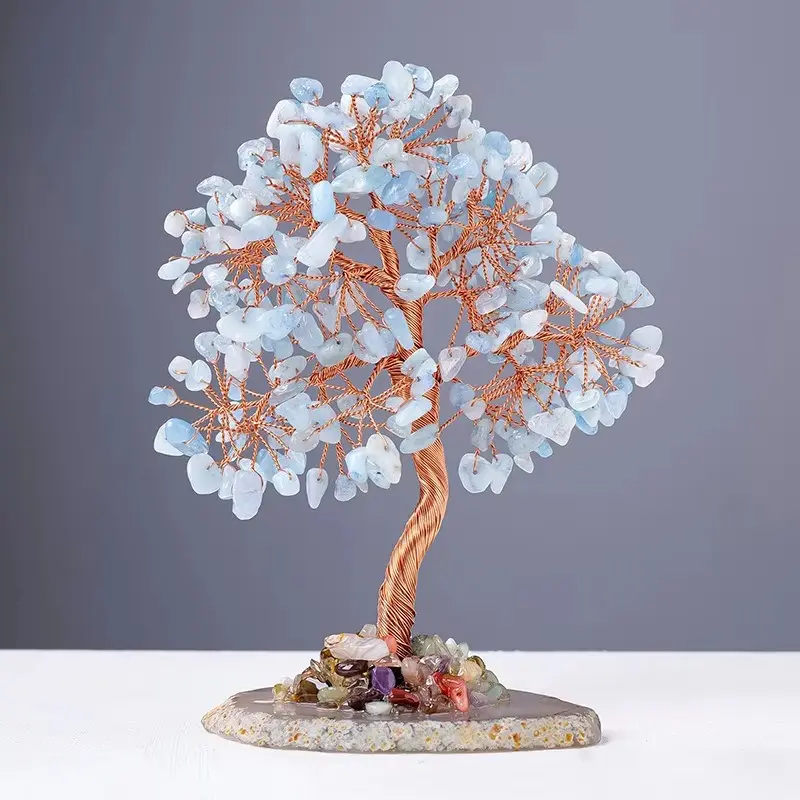 Aquamarine Tree for Courage  & Clarity  by Raw Spiritual