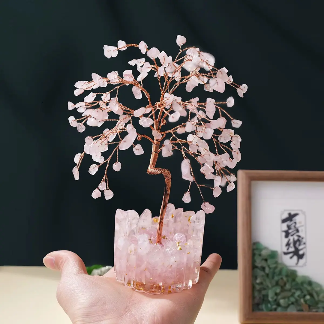 Rose Quartz Tree for Compassion - Raw Spiritual