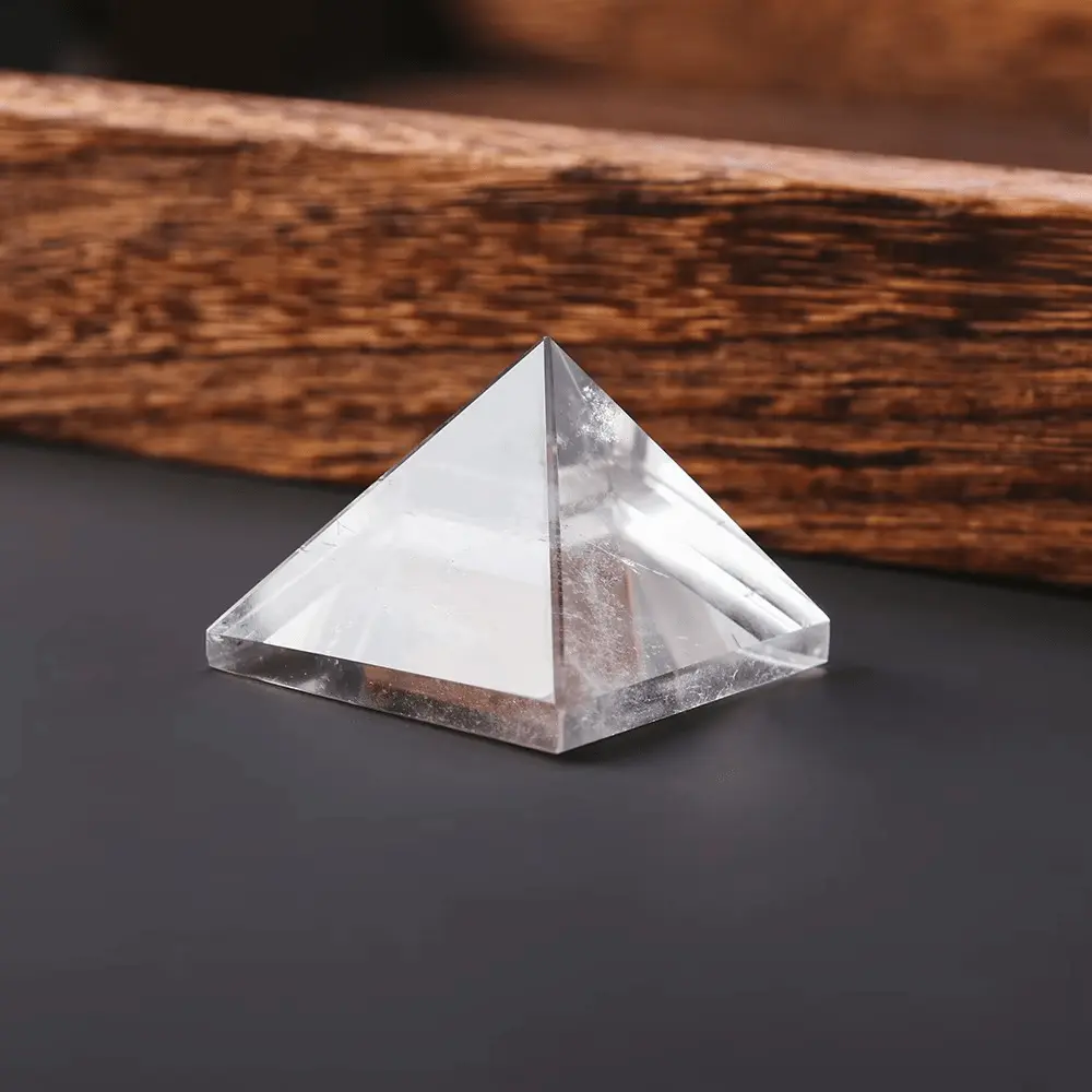 Clear Quartz Pyramid for Clarity - Raw Spiritual