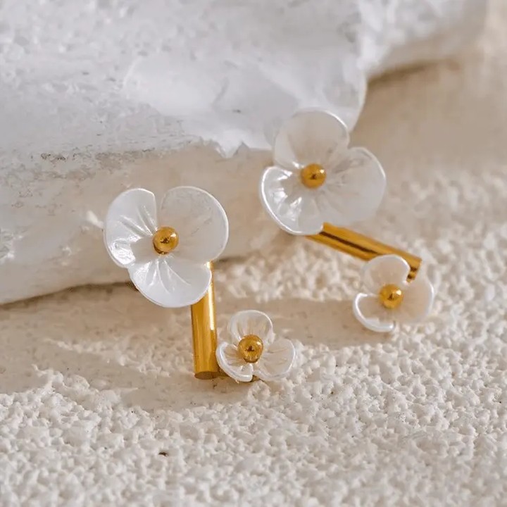 Raina Shell Earrings - Raw Spiritual