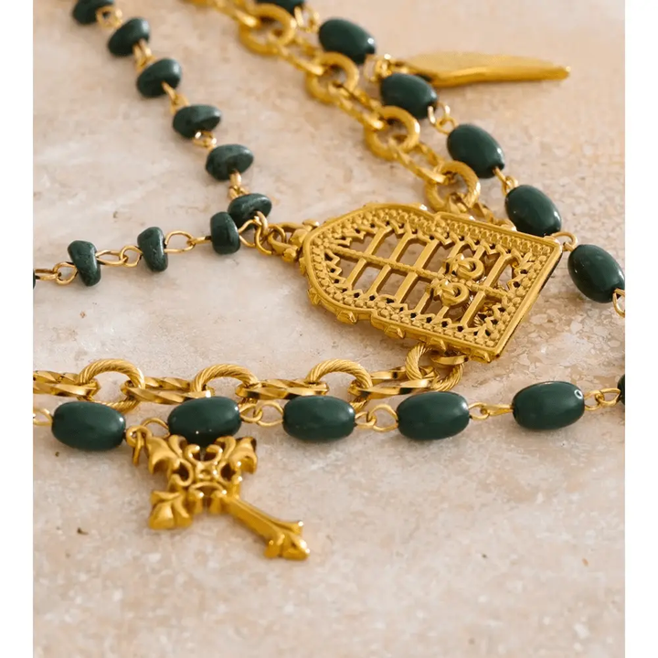 Esther Layered Necklace - Raw Spiritual