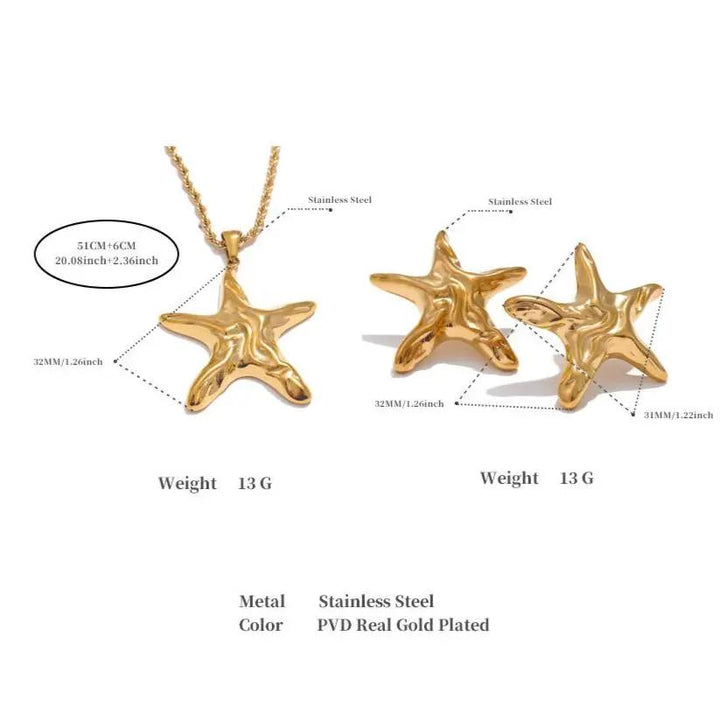 Star Earrings  by Raw Spiritual