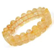 Citrine facetted oval band for wealth, positivity & manifestation Yiwu Shanmei Jane