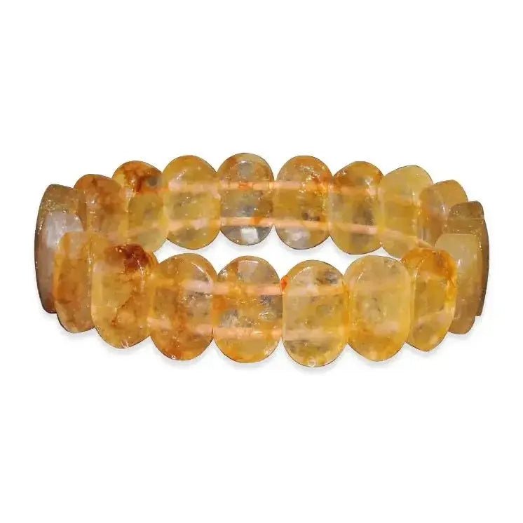 Citrine facetted oval band for wealth, positivity & manifestation Yiwu Shanmei Jane