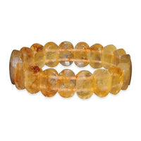 Citrine facetted oval band for wealth, positivity & manifestation Yiwu Shanmei Jane