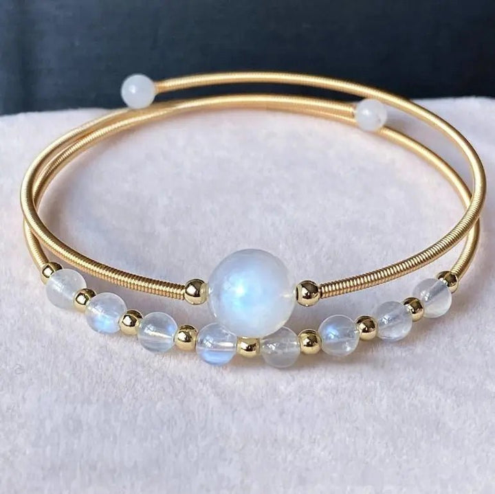 Moonstone Bangle for Growth & Balance Yiwu Shanmei Jane