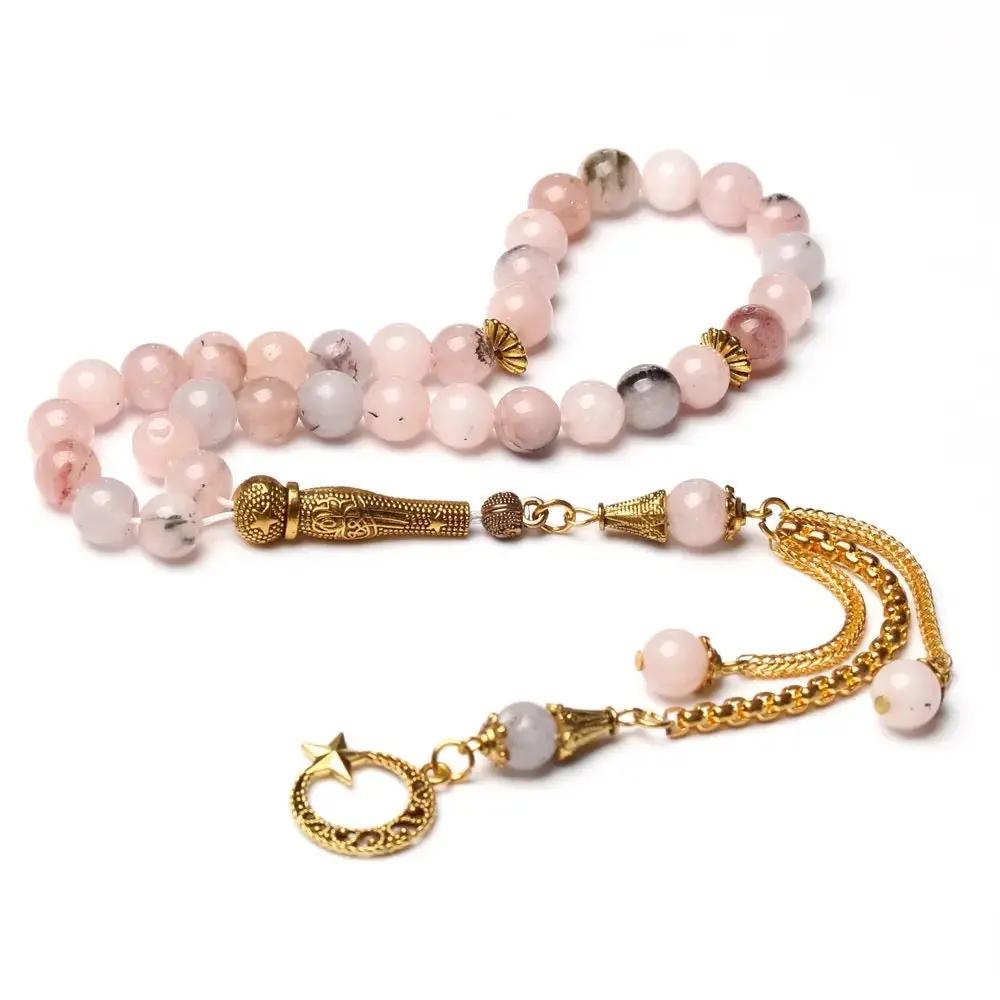 Cherry Blossom (Sakura) Agate Misbah  by Raw Spiritual