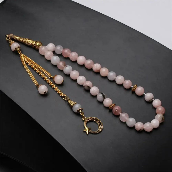 Cherry Blossom (Sakura) Agate Misbah  by Raw Spiritual