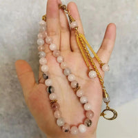 Cherry Blossom (Sakura) Agate Misbah  by Raw Spiritual